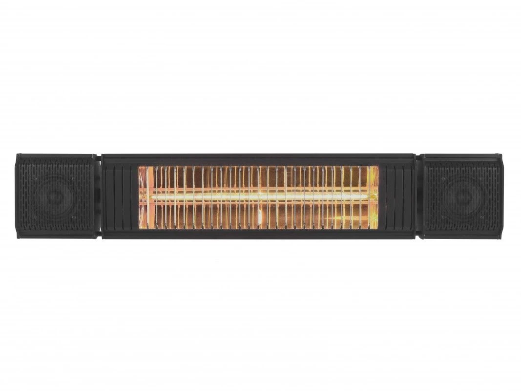 Eurom Heat & Beat Elektrische Terrasverwarmer Zwart - 2000W - 740 X 130 X 135mm - 334579 1 Eurom Heat & Beat Elektrische Terrasverwarmer Zwart - 2000W - 740 X 130 X 135mm - 334579