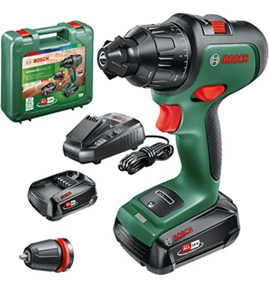 Bosch AdvancedImpact 18 18V Li-Ion Accu Klopboorschroevendraaier Set (2x 2,5Ah) In Koffer - 36Nm - Koolborstelloos 1 Bosch AdvancedImpact 18 18V Li-Ion Accu Klopboorschroevendraaier Set (2x 2,5Ah) In Koffer - 36Nm - Koolborstelloos