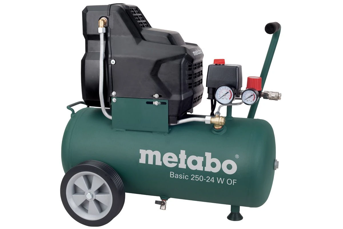 Metabo Basic 250-24 W OF Olievrij Compressor - 1500W - 8 Bar - 24L - 100 L/min - 601532000 1 Metabo Basic 250-24 W OF Olievrij Compressor - 1500W - 8 Bar - 24L - 100 L/min - 601532000