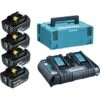 Makita 198091-4 18V Li-Ion Accu Starterset (4x 6,0Ah) + Duolader In Mbox
