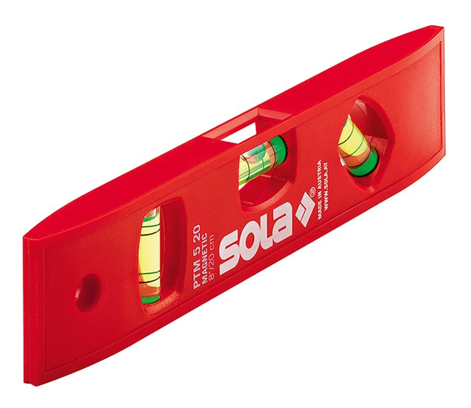 Sola PTM 5 20 Torpedo Waterpas - Magnetisch - 200mm - 1430601 2 Sola PTM 5 20 Torpedo Waterpas - Magnetisch - 200mm - 1430601 - Afbeelding 2