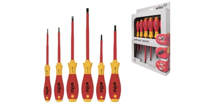 Wiha 320N K6 6-delige SoftFinish Electric Sleufkop/Phillips-Schroevendraaierset - 00833 1 Wiha 320N K6 6-delige SoftFinish Electric Sleufkop/Phillips-Schroevendraaierset - 00833