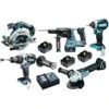 Makita DLX5023TJ 18V Li-Ion Accu 5 Delige Combiset (3x 5,0Ah Accu) In Mbox