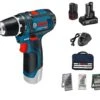 Bosch GSR 12V-15 12V Li-Ion Accu Boor-/schroefmachine Set (1x 4.0Ah + 1x 2.0Ah Accu) In Tas Incl. 39-delige Accessoireset - 0615990G6L