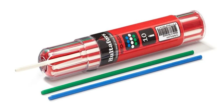 Hultafors HRD-BGW Vulpotlood Navulling (10st) - Blauw, Groen En Wit - 650140 1 Hultafors HRD-BGW Vulpotlood Navulling (10st) - Blauw, Groen En Wit - 650140