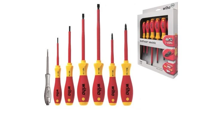 Wiha 320N K7 7-delige SoftFinish VDE Schroevendraaierset - Sleuf/Pozidrive - 00834 1 Wiha 320N K7 7-delige SoftFinish VDE Schroevendraaierset - Sleuf/Pozidrive - 00834