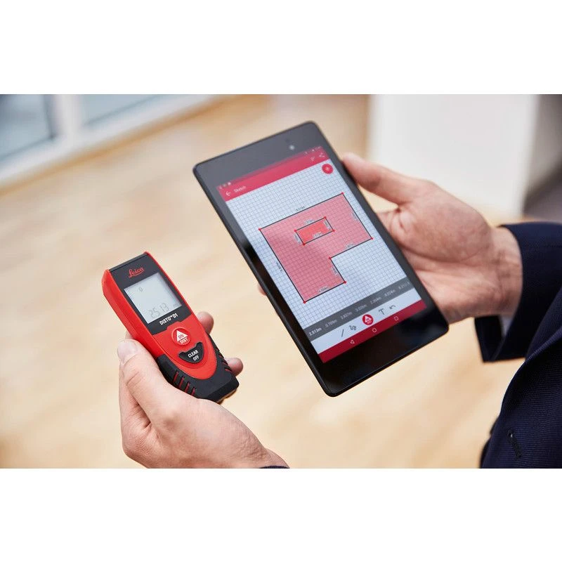 Leica Disto D1 Laserafstandsmeter - Bluetooth - 40m - 843418 4 Leica Disto D1 Laserafstandsmeter - Bluetooth - 40m - 843418 - Afbeelding 4