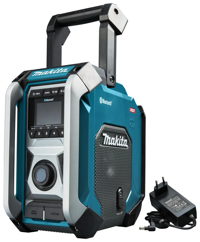 Makita MR006GZ XGT 40V Max Li-Ion Accu Bouwradio - FM/AM - Bluetooth - Werkt Op Netstroom & Accu 2 Makita MR006GZ XGT 40V Max Li-Ion Accu Bouwradio - FM/AM - Bluetooth - Werkt Op Netstroom & Accu - Afbeelding 2