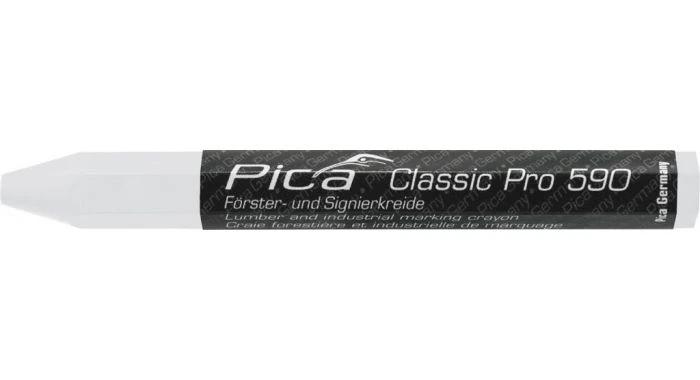 Pica 590/52 PRO Markeerkrijt - Wit - 12 X 120mm (12st) 1 Pica 590/52 PRO Markeerkrijt - Wit - 12 X 120mm (12st)