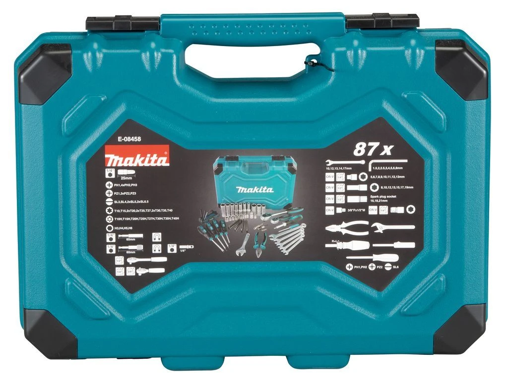 Makita E-08458 Gereedschapset In Koffer - 87-delig 3 Makita E-08458 Gereedschapset In Koffer - 87-delig - Afbeelding 3