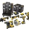 DeWALT DCK685P3T 18V Li-Ion Accu 6-delige Combiset (3x 5,0Ah Accu) In TSTAK (incl. Trolley) - Koolborstelloos