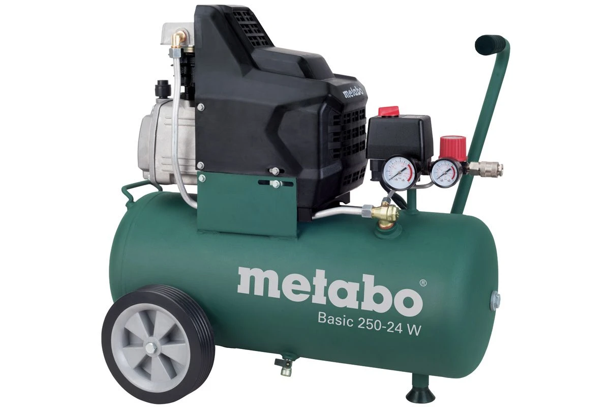 Metabo Basic 250-24 W Compressor - 1500W - 8 Bar - 24L - 95 L/min - 601533000 1 Metabo Basic 250-24 W Compressor - 1500W - 8 Bar - 24L - 95 L/min - 601533000