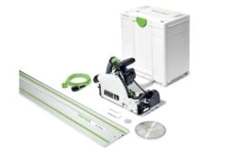 Festool TSV 60 KEBQ-Plus-FS Invalzaag Met Voorritsfunctie Incl. Geleiderail En Cirkelzaagblad In Systainer - 1500W - 577743