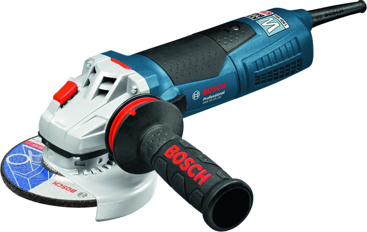 Bosch GWS 19-125 CIE Haakse Slijper - 1900W - 125mm - Softstart - Variabel - 060179P002 1 Bosch GWS 19-125 CIE Haakse Slijper - 1900W - 125mm - Softstart - Variabel - 060179P002