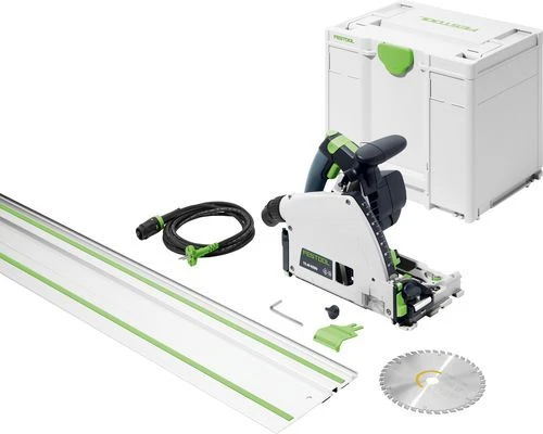 Festool TS 60 KEBQ-Plus-FS Invalcirkelzaag In Systainer - 1500W - 168 Mm - Met Geleiderail - 577417 1 Festool TS 60 KEBQ-Plus-FS Invalcirkelzaag In Systainer - 1500W - 168 Mm - Met Geleiderail - 577417