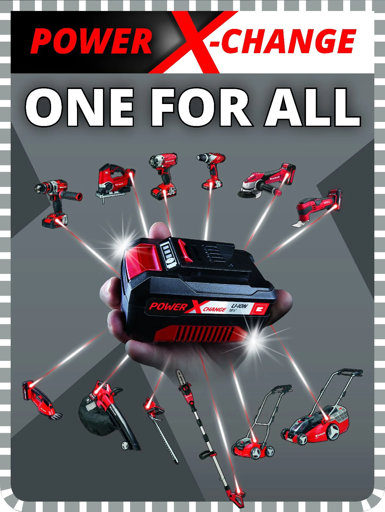 Einhell GE-CH 1846 Li SOLO Accu Heggenschaar - 18V - 520mm - Body - 3410642 14 Einhell GE-CH 1846 Li SOLO Accu Heggenschaar - 18V - 520mm - Body - 3410642 - Afbeelding 14