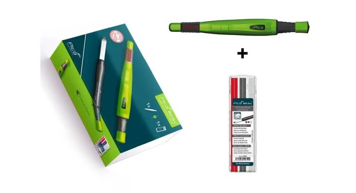 Pica PI6095 BIG Dry Markeerpotlood - 150mm - Grafiet/Wit/Rood (1st.) 1 Pica PI6095 BIG Dry Markeerpotlood - 150mm - Grafiet/Wit/Rood (1st.)