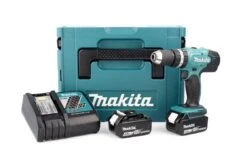 Makita DHP453RMJ 18V Li-Ion Accu Klopboor-/schroefmachine Set (2x 4.0Ah Accu) In Mbox